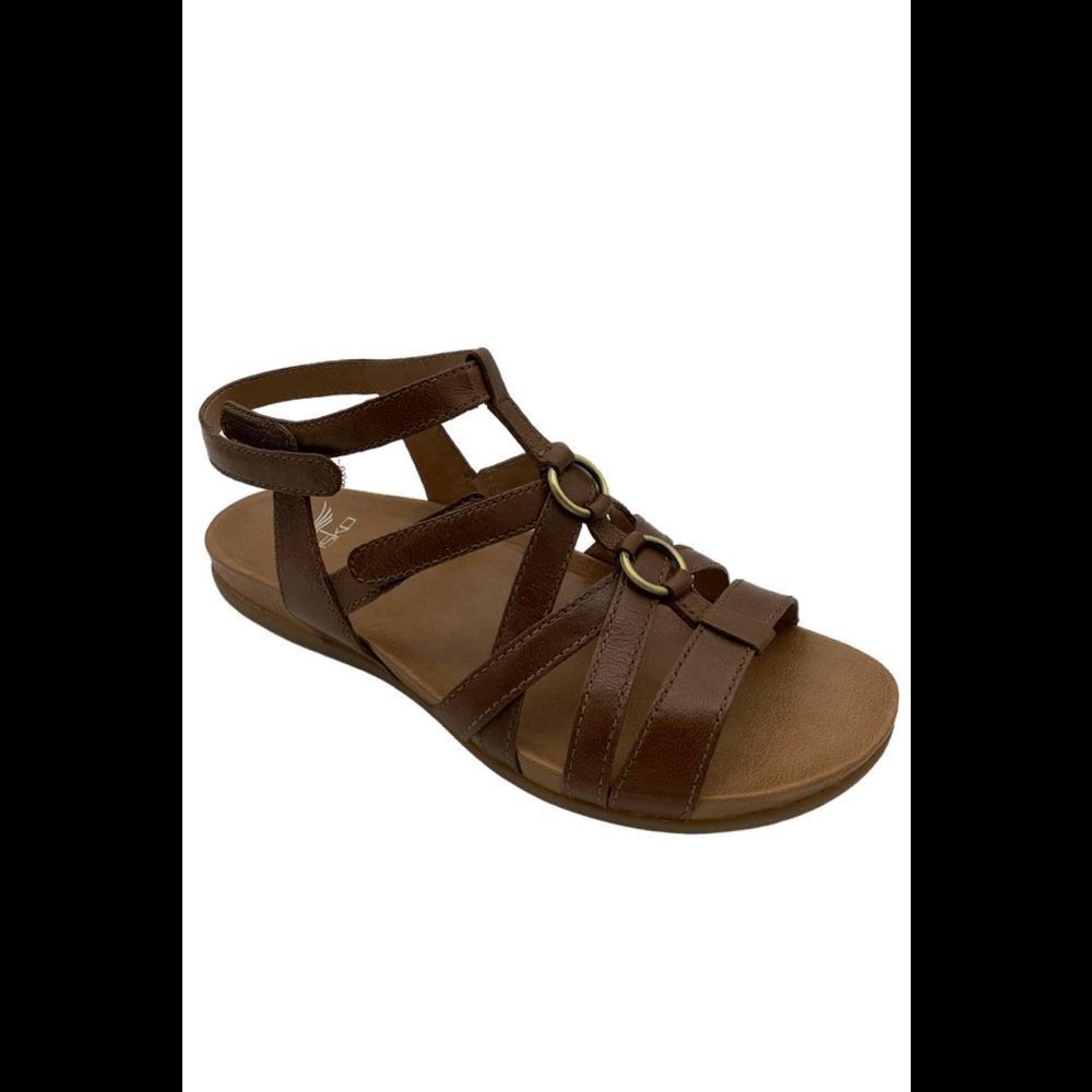 Dansko Brown Leather Strappy Gladiator Sandals